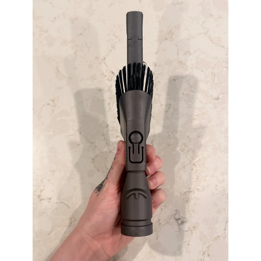 Dyson Combination Tool Vacuum Attachment Crevice Dusting Brush Grey Genuine OEM - Picture 2 of 3
